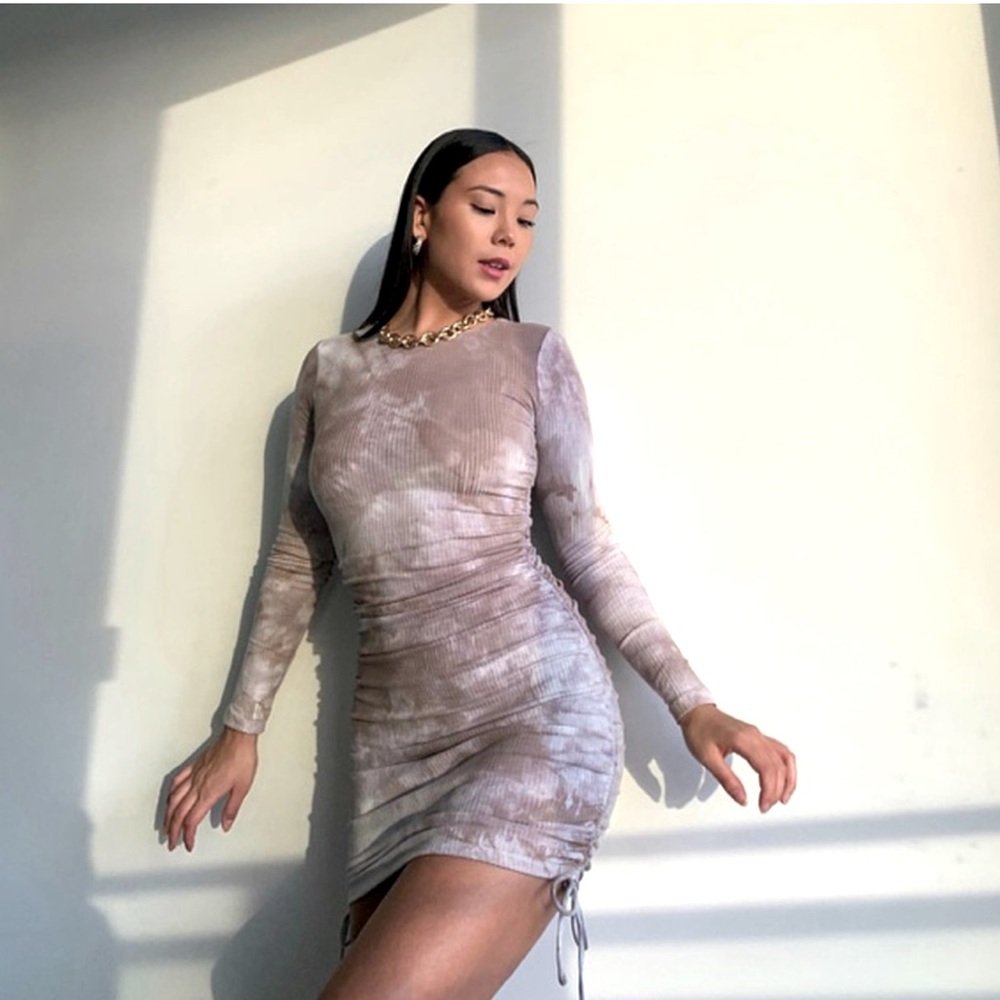 WHITE FOX BOUTIQUE 🖤 Tie Dye LS dress